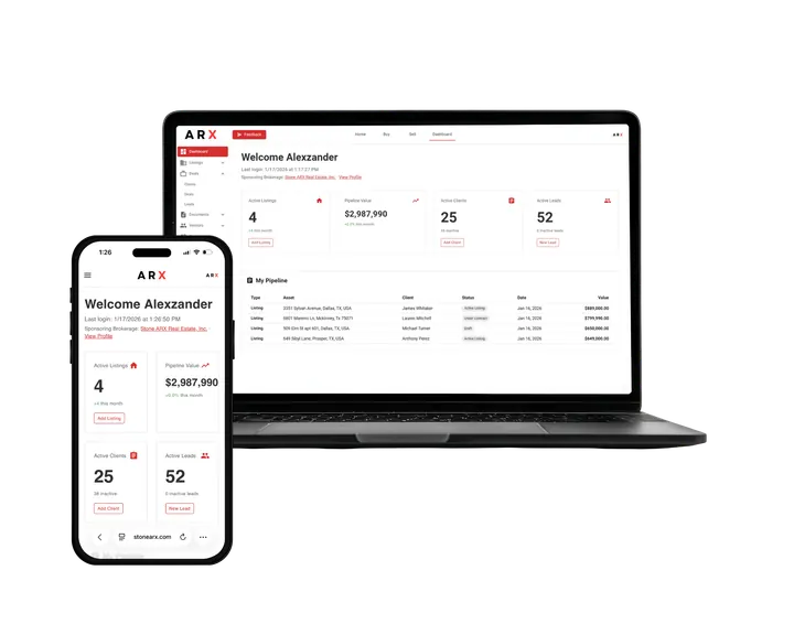 Stone ARX Platform on laptop and mobile